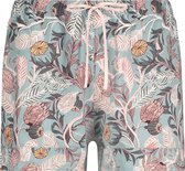 Hunkemöller Dames Nachtmode Pyjama shorts  - Blauw - maat L