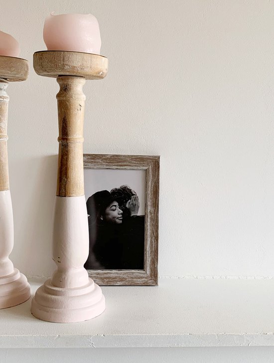 cadre photo en plastique beige