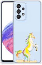 Leuk TPU Back Case Geschikt voor Samsung Galaxy A53 5G GSM Hoesje Horse Color