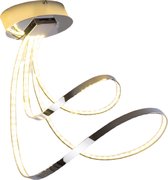 Moderne Ledlamp - Gebogen Plafondlamp - Chromen Plafondlamp - Zuinige Ledlamp - Luxe Muurlamp - Huiskamer Muurlamp - Woonkamer Plafondlamp