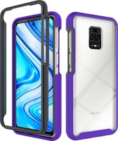 Xiaomi Redmi Note 9S Hoesje - Mobigear - Two-Layer Serie - Hard Kunststof Backcover - Paars - Hoesje Geschikt Voor Xiaomi Redmi Note 9S