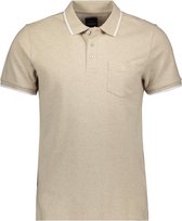 Haze & Finn Poloshirt Polo Pique Melange Mc17 0302 Simply Taupe Mannen Maat - XL