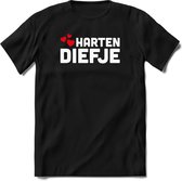 Harten Diefje  - Valentijnsdag T-Shirt Heren / Dames - Perfect Valentijn Cadeau Mannen / Vrouwen - Grappige Liefdes en Exen Spreuken, Zinnen en Teksten.