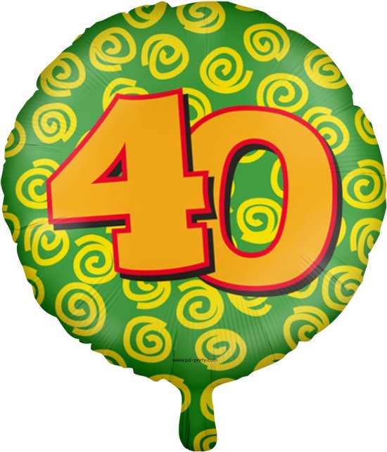 Helium ballon 40 jaar party | 45cm