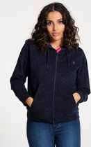 J&JOY - Sweatshirt Vrouwen 08 Selva Navy Palm Tree