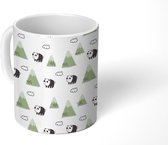 Mok - Koffiemok - Patronen - Panda - Berg - Mokken - 350 ML - Beker - Koffiemokken - Theemok