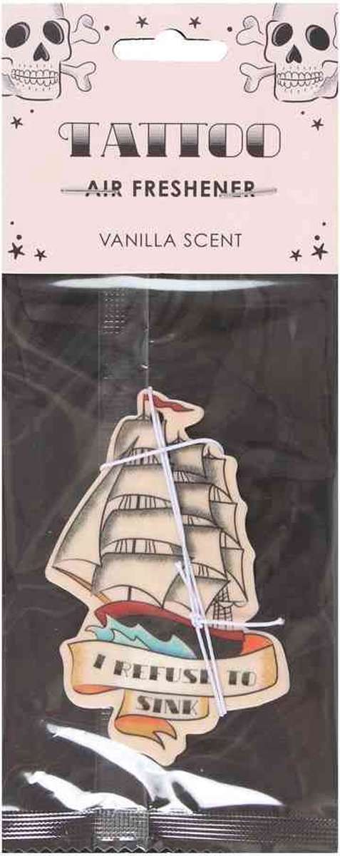 Something Different Luchtverfrisser Tattoo Refuse to Sink Ship Vanilla Multicolours