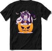 Halloween T-Shirt | Horror Liefhebber Kleding Kado Heren / Dames | Perfect Weerwolf , Monster , Vleermuis en Pompoen Cadeau Shirt | Grappige Zinnen, Spreuken en Teksten | Maat 3XL