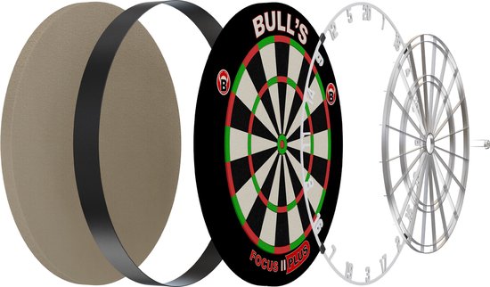 BULL'S Focus II Plus - Professioneel Dartbord - Darts van Bull's — afbeelding 3