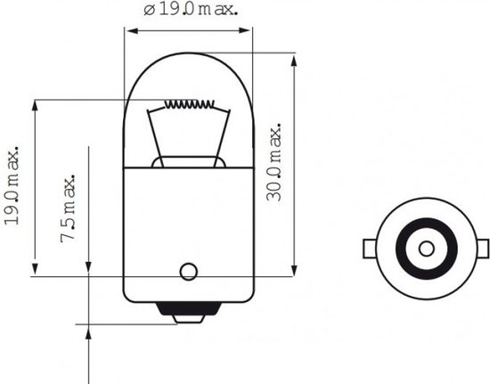Bosma Lampen 6V 5W BA15S - scooteronderdelen - elektrisch — afbeelding 2