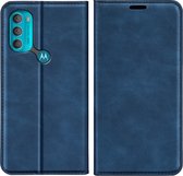 Cazy Motorola Moto G71 Hoesje - Portemonnee Book Case - Kunstleer - Blauw