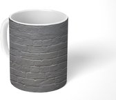 Mok - Muur - Zwart - Wit - 350 ML - Beker - Uitdeelcadeautjes