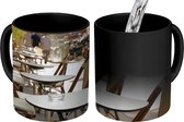 Magische Mok - Foto op Warmte Mok - Terras in Zuid Frankrijk - 350 ML - Uitdeelcadeautjes