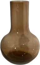 Viv! Home Luxuries Vaas - taupe - mondgeblazen glas - 37cm - topkwaliteit