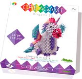 Creagami L: EENHOORN Origami 3D H17cm, 578-delig, doos 21x21x3cm. Made in  Italy, 7+