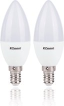 Commel LED E14 - 6W (40W) - Warm Wit Licht - Niet Dimbaar - 2 stuks
