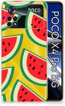 Telefoon Hoesje Xiaomi Poco X4 Pro 5G Hoesje Bumper Doorzichtig Watermelons