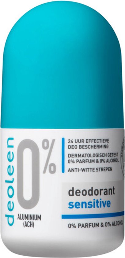 Deoleen 0% aluminium - Roller Sensitive - Deodorant - 50 ml
