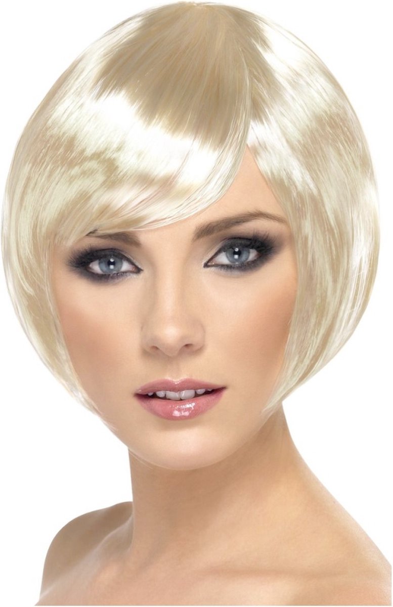 Blonde cabaretpruik voor dames - Verkleedpruik - One size
