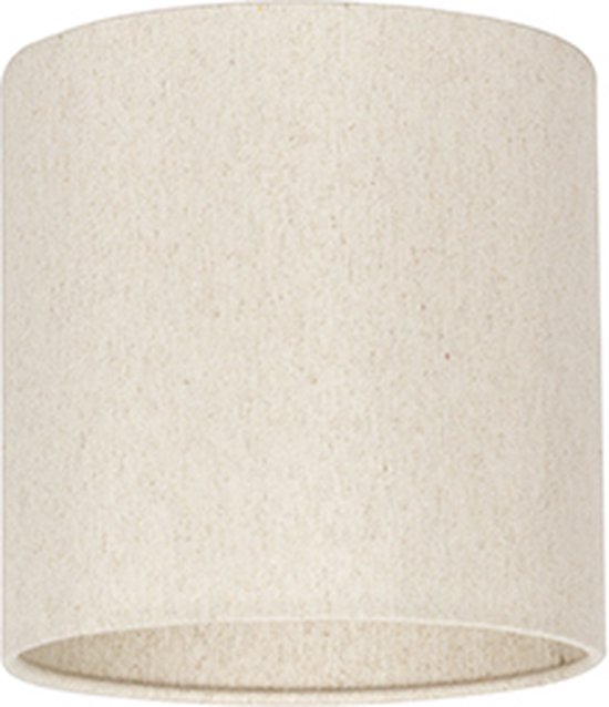 Uniqq Lampenkap stof beige transparant Ø 18 cm - 15 cm hoog