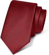 Premium Ties - Luxe Stropdas Heren - Polyester - Rood - Incl. Luxe Gift Box!
