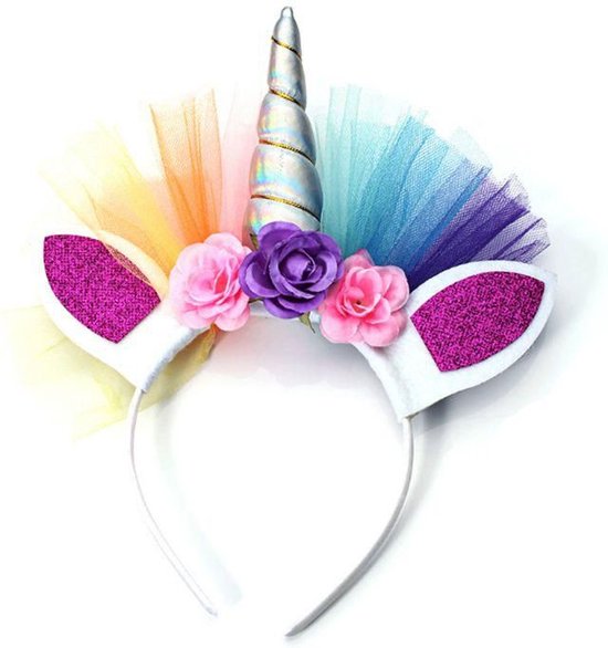 Robe Licorne Joya Beauty® | Robe Unicorn | Robe de princesse arc-en-ciel | Taille 110-116 (120) + Bandeau Unicorn GRATUIT