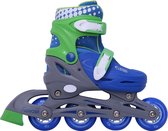 Bol.com Street Rider Inline Skates - Verstelbaar - Hardboot Skeeler - Blauw - Maat 31/34 aanbieding