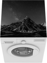 Wasmachine beschermer mat - Berg - Zwart - Wit - K2 - Breedte 60 cm x hoogte 60 cm