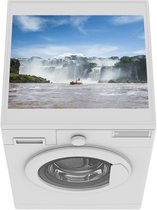 Wasmachine beschermer mat - De Iguaçu watervallen vanaf het meer bij Brazilië en Argentinië - Breedte 55 cm x hoogte 45 cm