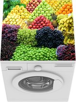 Wasmachine beschermer mat - Fruit - Kraam - Turkije - Breedte 60 cm x hoogte 60 cm