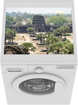 Wasmachine beschermer mat - Binnenplaats van Angkor Wat - Breedte 55 cm x hoogte 45 cm