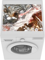 Wasmachine beschermer mat - Keien - Graniet - Regenboog - Breedte 55 cm x hoogte 45 cm