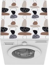 Wasmachine beschermer mat - Stenen - Abstract - Patroon - Breedte 60 cm x hoogte 60 cm