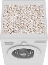 Wasmachine beschermer mat - Graniet - Wit - Chic - Patronen - Breedte 55 cm x hoogte 45 cm