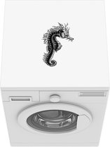 Wasmachine beschermer mat - Retro - Zeepaardje - Dieren - Breedte 60 cm x hoogte 60 cm
