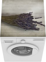 Wasmachine beschermer mat - Boeket gedroogde lavendel - Breedte 60 cm x hoogte 60 cm
