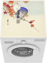 Wasmachine beschermer mat - Two pigeons on a autumn branch - schilderij van Ohara Koson - Breedte 60 cm x hoogte 60 cm