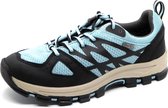 Jana Dames Wandelschoen - 23735-796 Turquoise/Zwart - Wijdte H - Maat 37