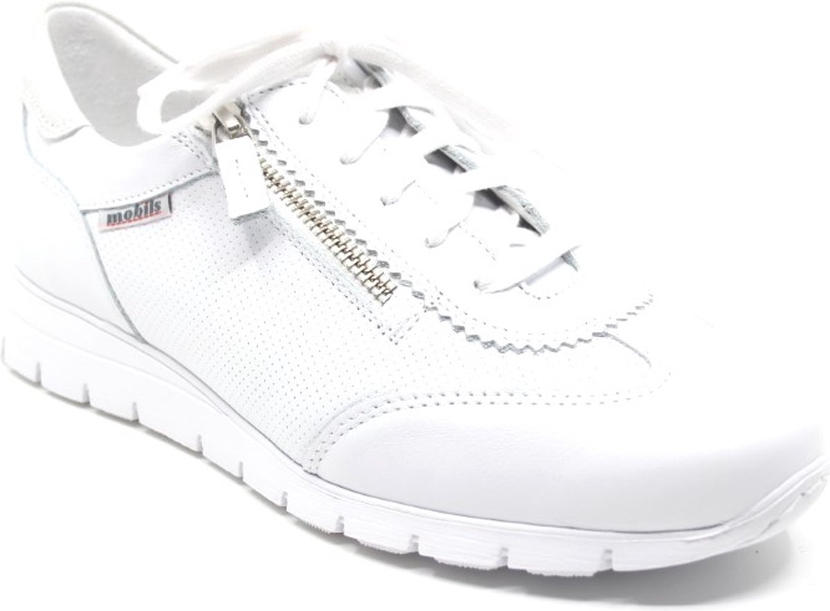 Mephisto Mobils - DONIA SILK - Lage sneakersDames sneakers - Kleur: Wit/beige - Maat: 40