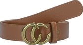 Omoda Cecile Classic Riemen - Cognac - Maat 85