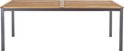 NATERIAL - Tuintafel rechthoekig ORIS - 6 tot 8 personen - houten tafel 206x90 cm - aluminium - met houten blad - eucalyptus