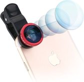 Peachy Universele 3in1 Groothoek Fisheye Macro Lens - met Telefoon Smartphone Clip