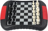 Reisspellen/bordspellen magnetisch schaakspel/schaken set 23 x 17 cm