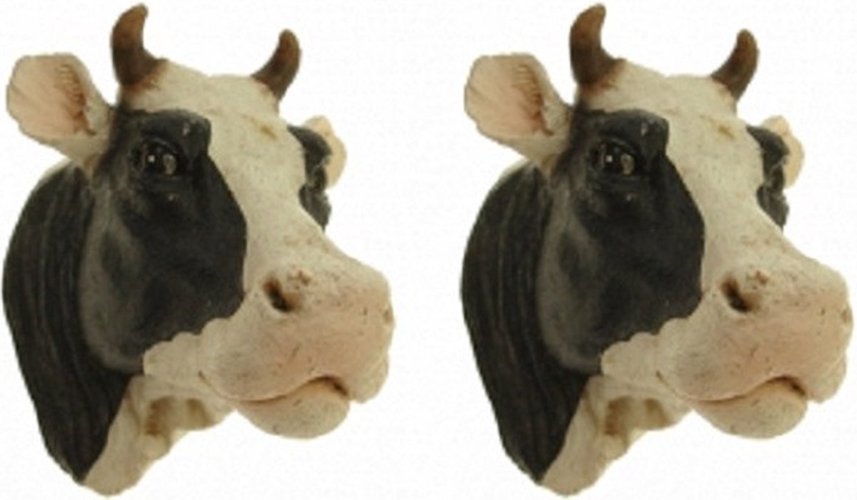 2x stuks koeien magneten - Koelkastmagneten - Decoratiemagneten