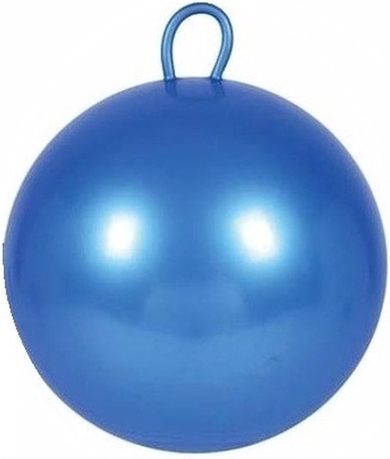 Skippybal blauw 70 cm voor kinderen - Skippyballen buitenspeelgoed voor jongens/meisjes