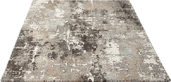 Vloerkleed Belis Essence Abstract Bruin/Grijs-80 x 150 cm