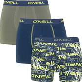 O'Neill boxers distressed 3P blauw & groen - XXL