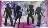 vlag disco dansers polyester 150 x 90 cm