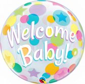 geboorteballon Welcome Baby 56 cm latex