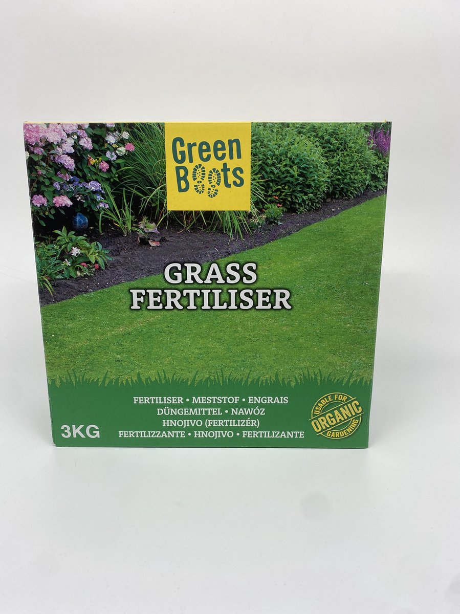 Green Boots - Gazonmest 3 kg voor een perfect groen gazon